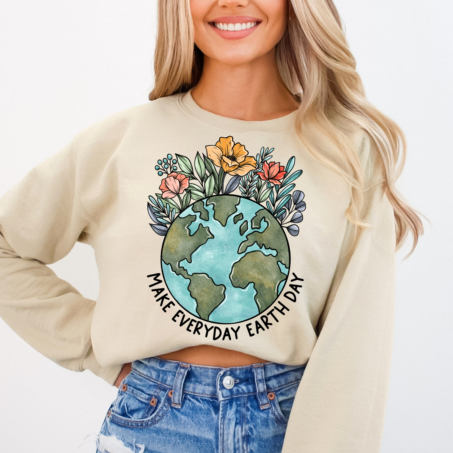 Earth Day DTF Transfer