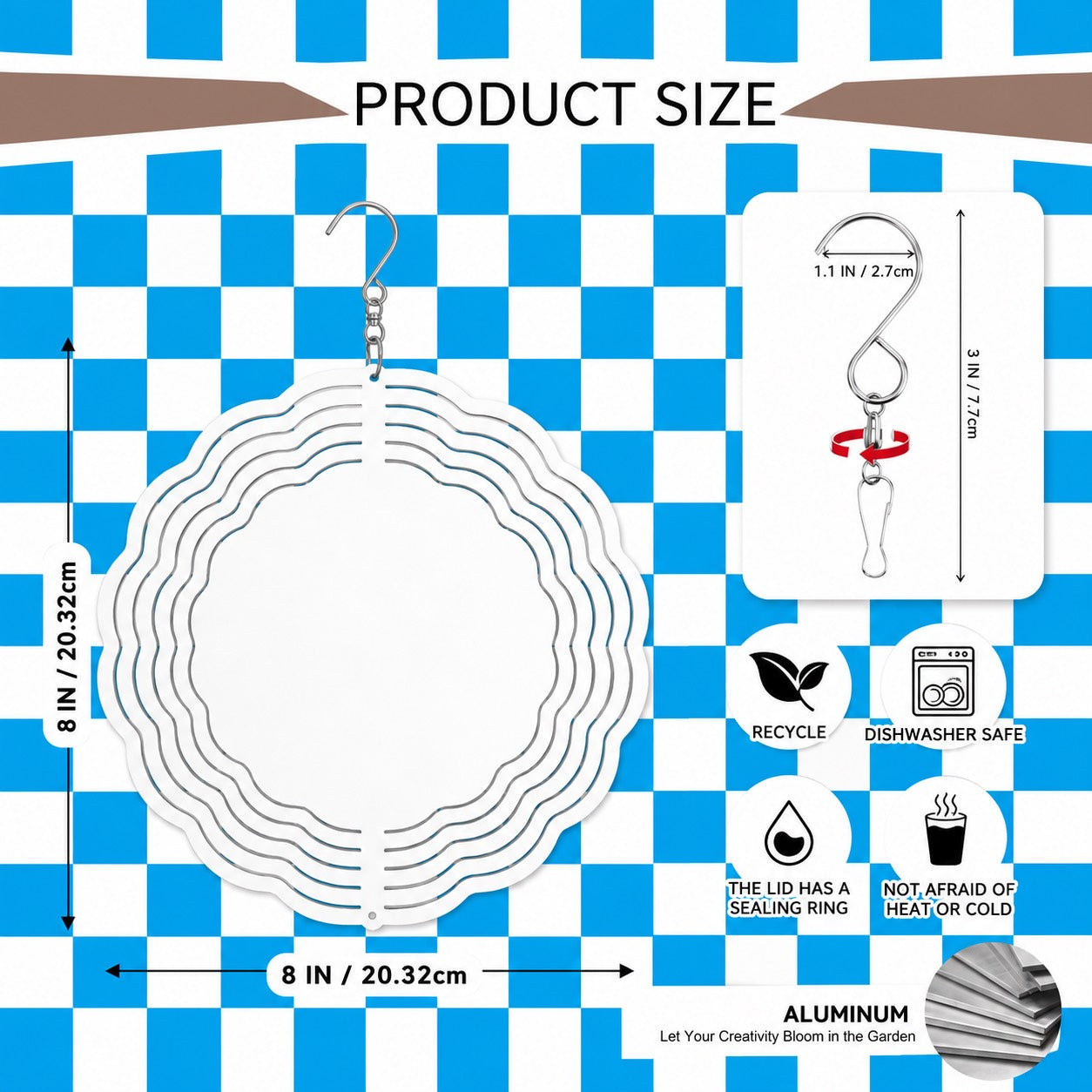 Sublimation Wind Spinner