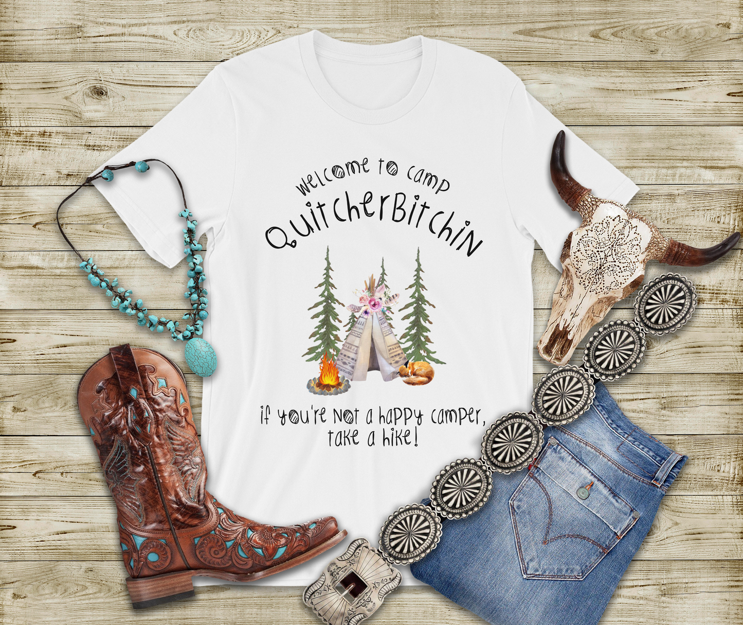 Camp Quitcherbitchin DTF Transfer