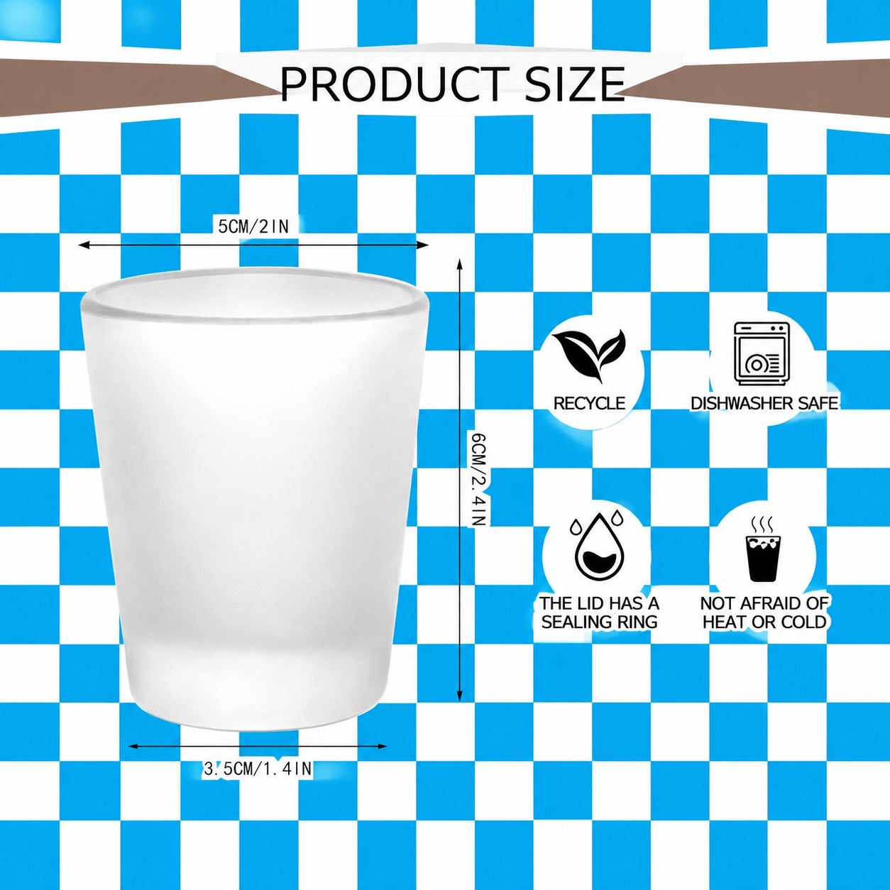 Sublimation shot glass