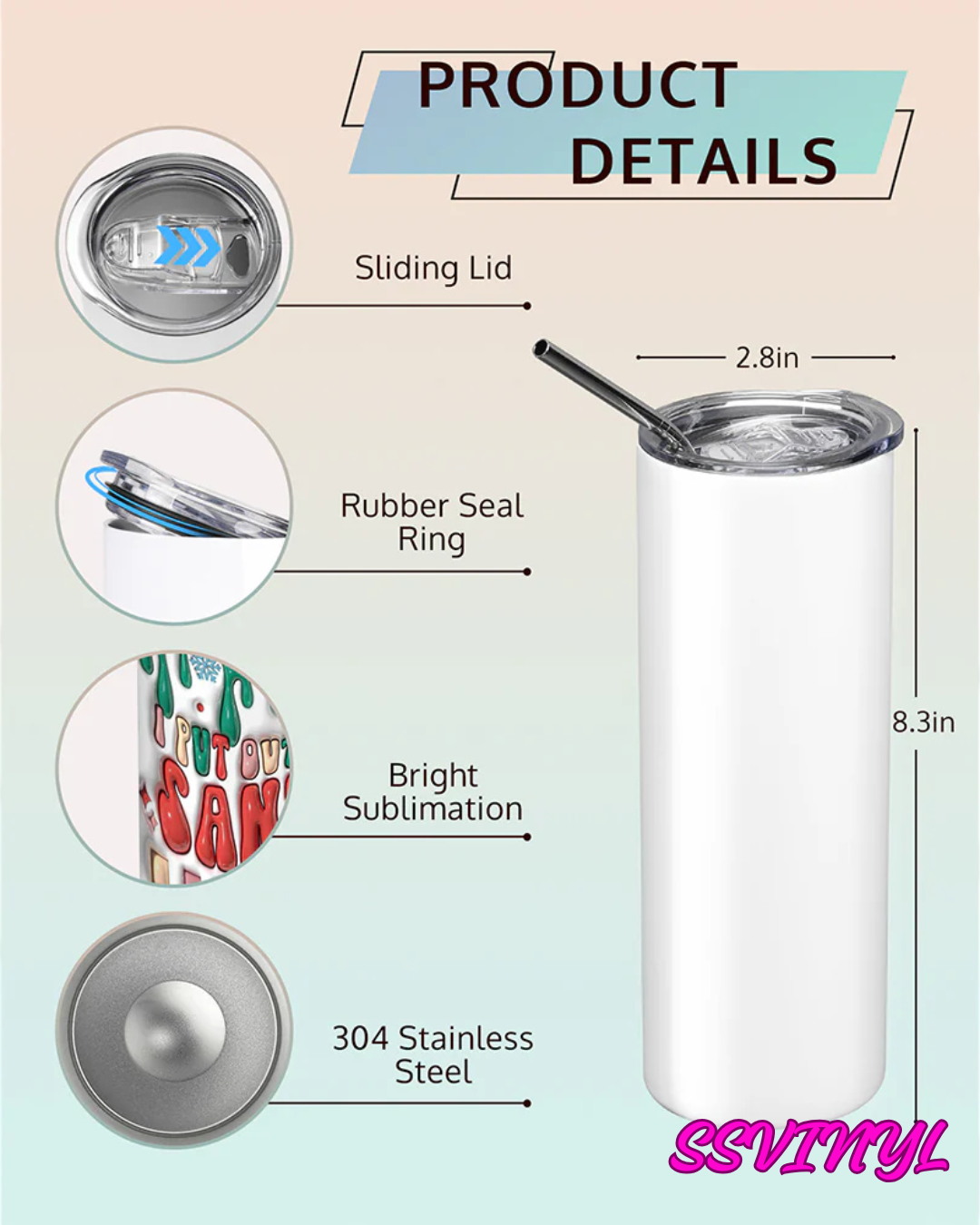 20oz Stainless Steel Tumbler