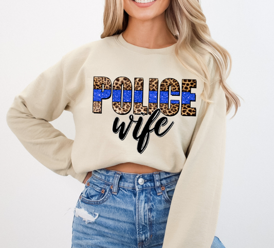Police Wife DTF Transfer