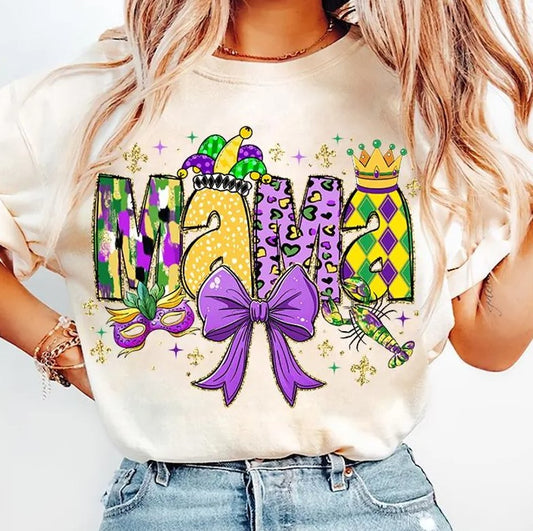 Mardi Gras DTF Transfer