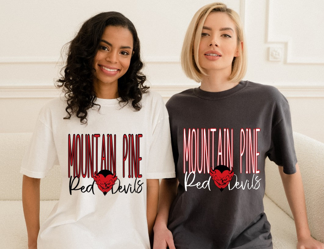 Red Devils - black writing DTF Transfer