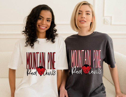 Red Devils - black writing DTF Transfer