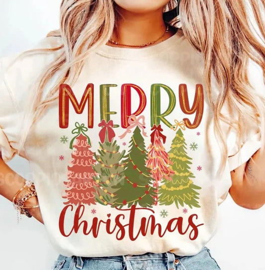 Merry Christmas DTF Transfer