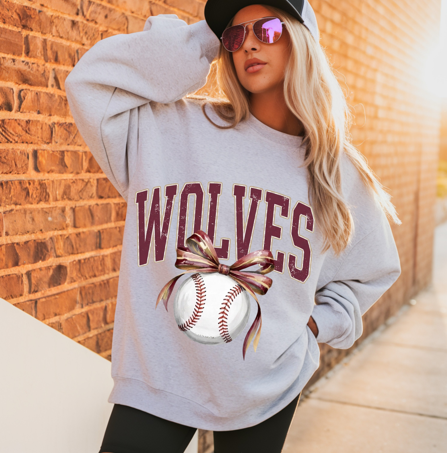 Wolves Baseball DTF Transfer