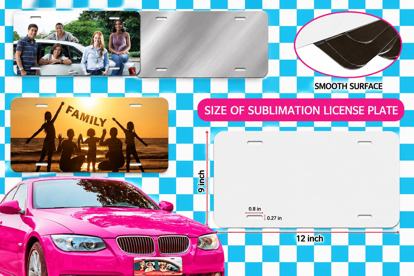 Sublimation license plate