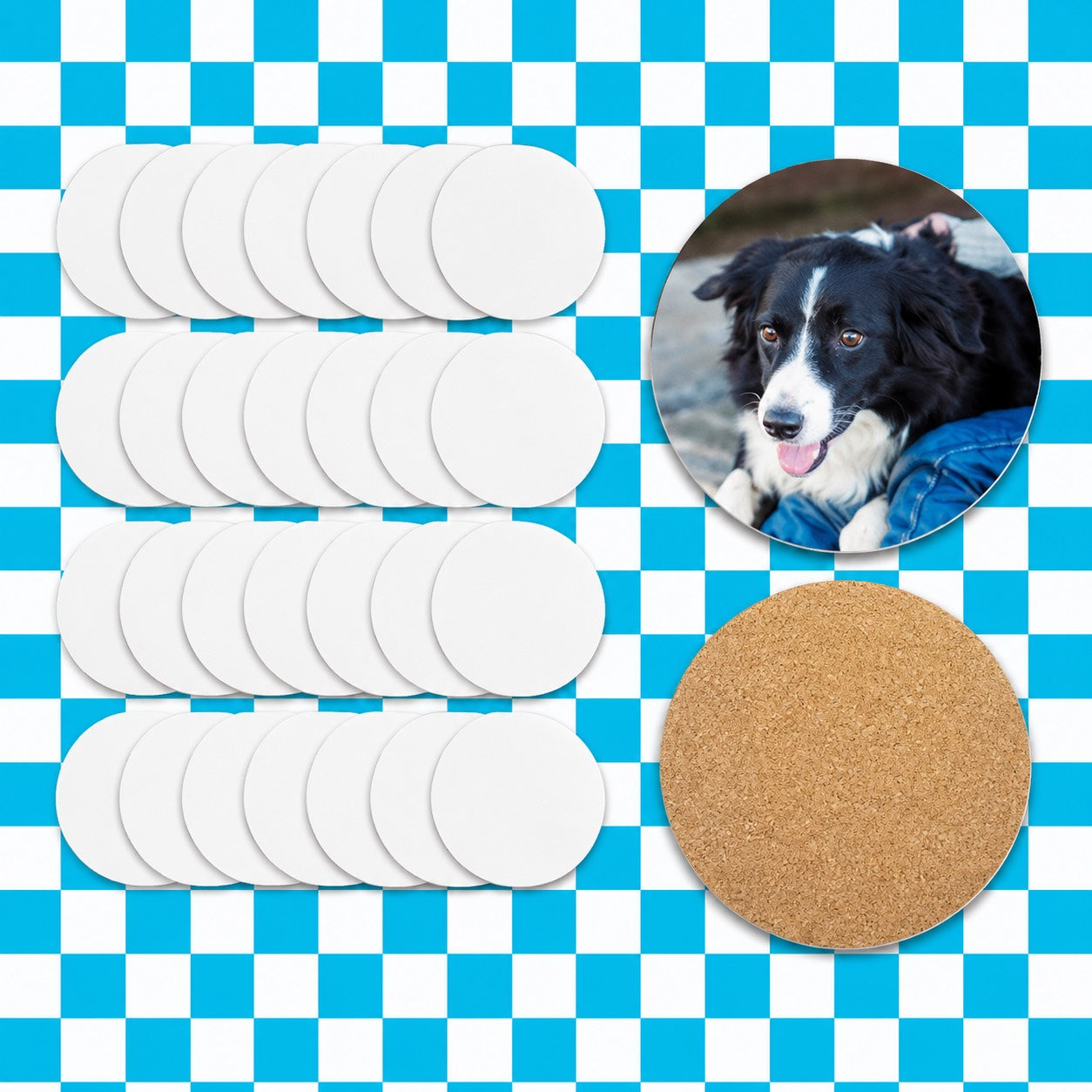 Sublimation Circle Coasters