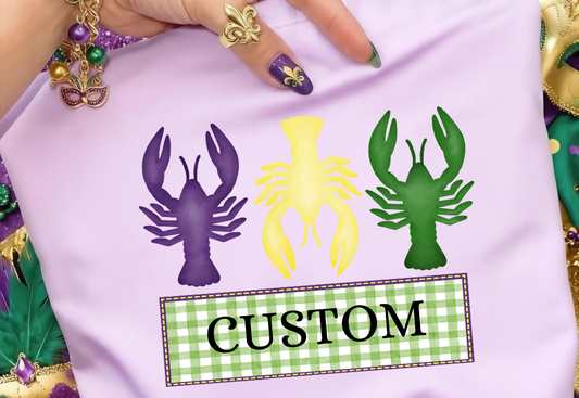 CUSTOM CRAWFISH DTF TRANSFER