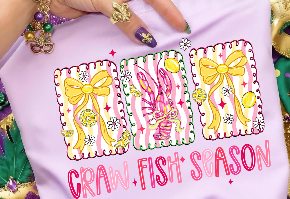 CRAWFISH DTF TRANSFER