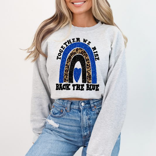 Back the Blue DTF Transfer