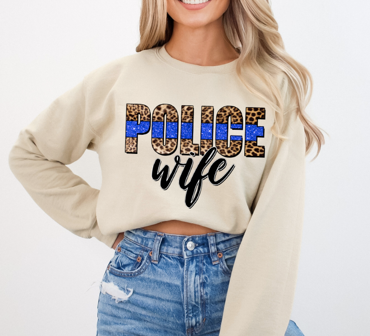 Police Wife DTF Transfer