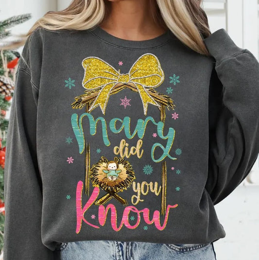 Mary Did You Know DTF Transfer
