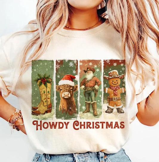 Howdy Christmas DTF Transfer