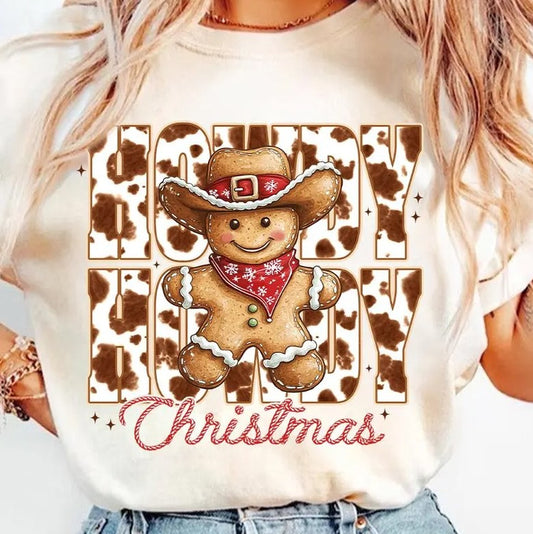 Howdy Christmas DTF Transfer