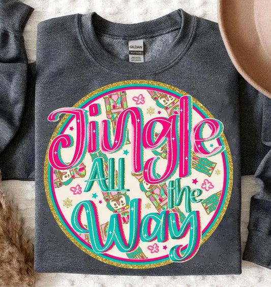 Jingle all the way DTF Transfer