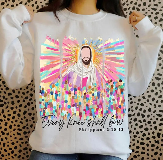 Every knee shall bow DTF Transfer
