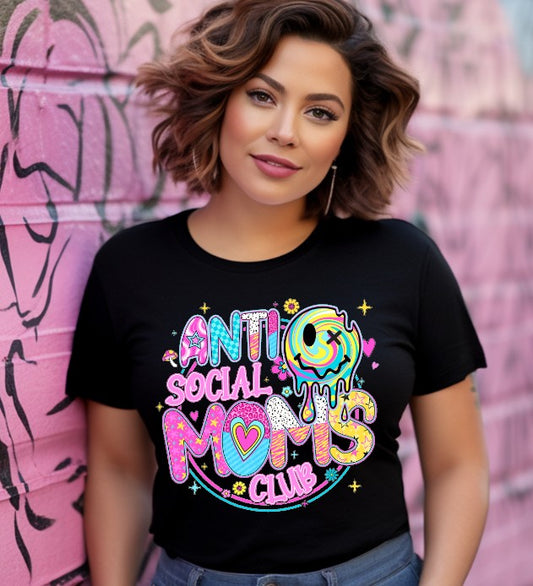 Anti Social Moms Club DTF Transfer