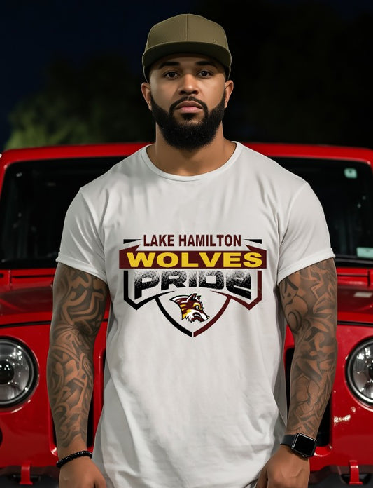 Wolves black text DTF Transfer