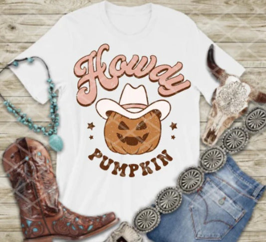 Howdy Pumpkin DTF Transfer