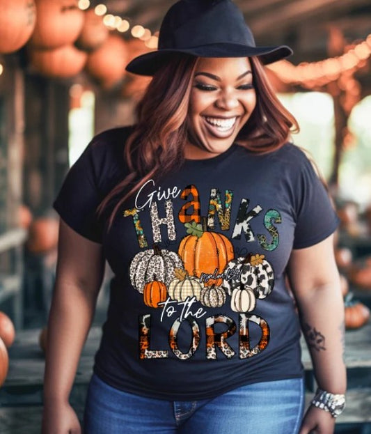 Give thanks to the Lord DTF Transfer