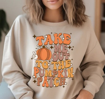 Take me to the pumpkin patch DTF Transfer