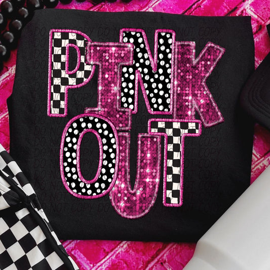 Pink Out DTF Transfer