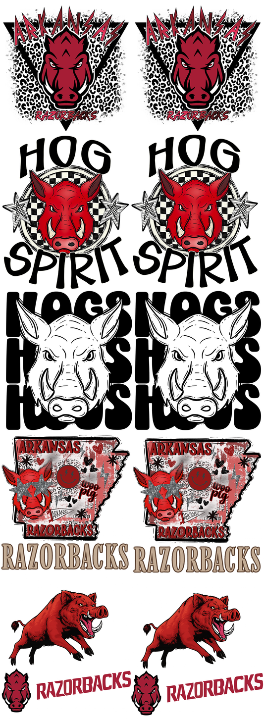PRE-MADE RAZORBACK GANG SHEET